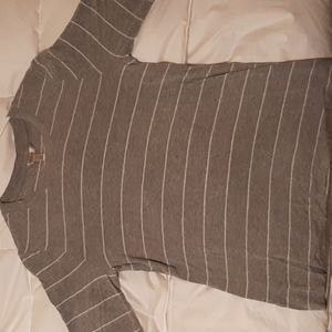 Banana Republic t-shirts size small. One gray, and one black, with stripes.